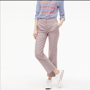 J. Crew Hayden Kickout Crop Plaid Pants NWT Size 6
